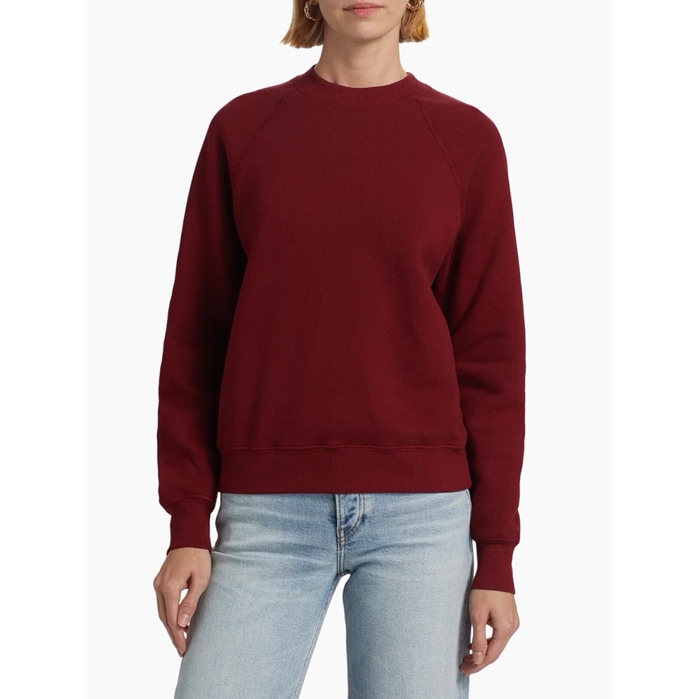 Re/Done - Classic Crewneck Sweatshirt Currant Large